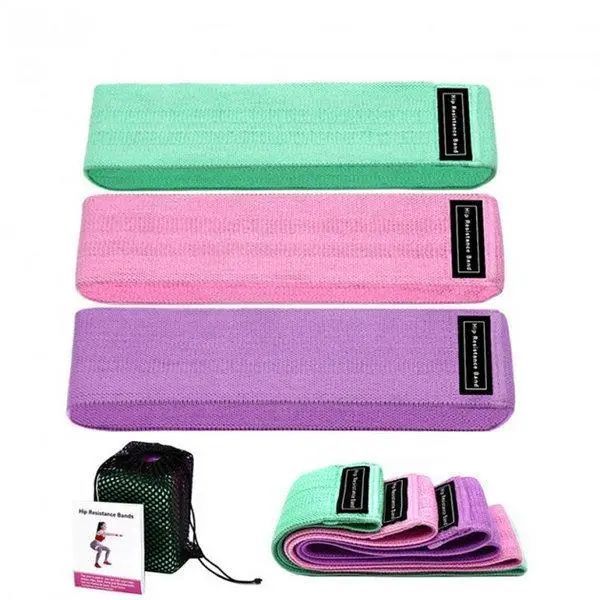 Набір тканинних фітнес гумок Luting Hip Resistance Bands 3 штуки 540TV253 фото
