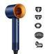 Фен з 5 різними насадками для сушіння та укладання hair dryer fan синій G5936 фото 1