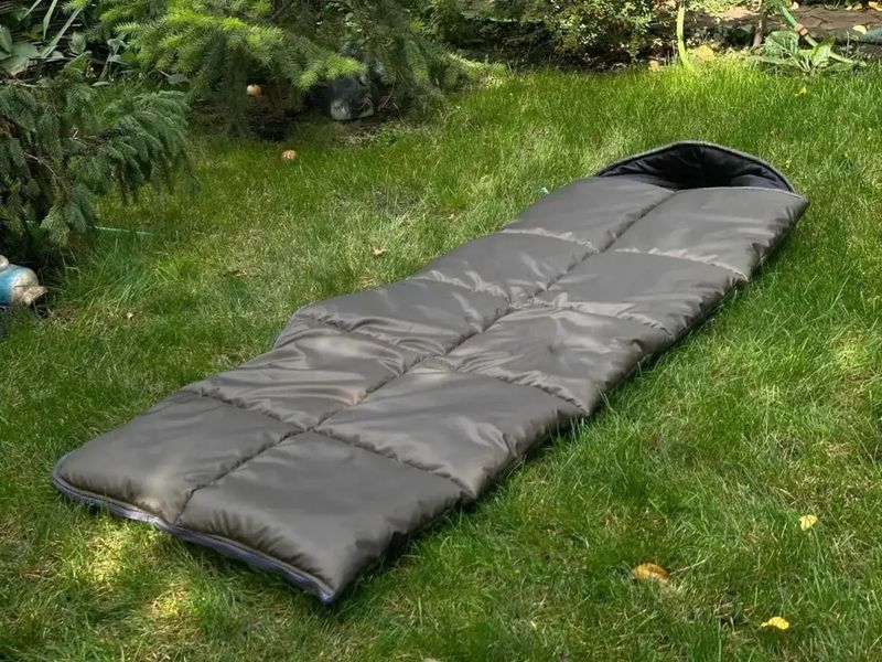 Зимовий спальний мішок ковдру з капюшоном 2,1*0,75 см 400г/м.кв. ME11120 фото