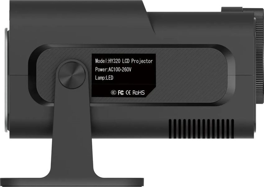 Проектор SmartTV домашній кінотеатр UltraHD HY320 4K Android 11 WI-FI6 Bluetooth HDMI 150" FullHD 300ANSI чорний VEN-1198 фото