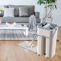Швабра з відром і самовіджимом Тріумф, Spin Mop Scratch Cleaning 360, швабра ледарка mu252525 фото