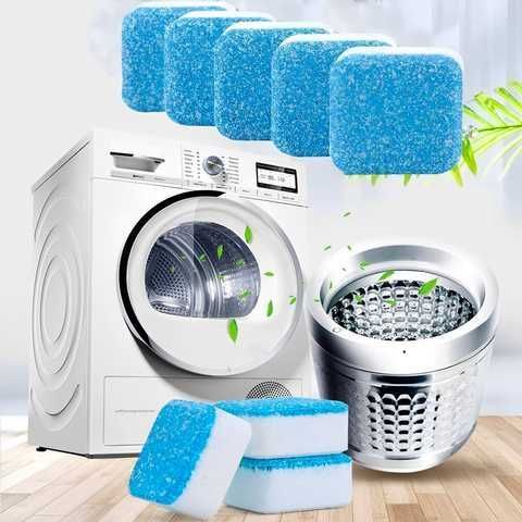 Антибактеріальний засіб очищення пральних машин Washing mashine cleaner №2 у шипучих таблетках G3717 фото