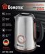 Електрочайник з термометром та корпусом з нержавіючої сталі Domotec MS 7849 sp9830 фото 2
