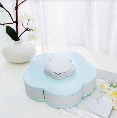 Складна двоярусна цукерка SUNROZ Flower Candy Box, що обертається, для цукерок і фруктів 54010210 фото