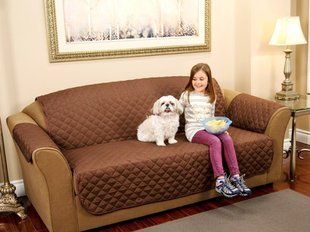 Стьобане покривало-накидка на диван двостороннє Couch Coat VEN0344 фото