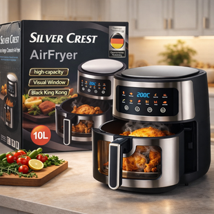 Аерофритюрниця Silver Crest AirFryer 10 л 244AirFryer фото
