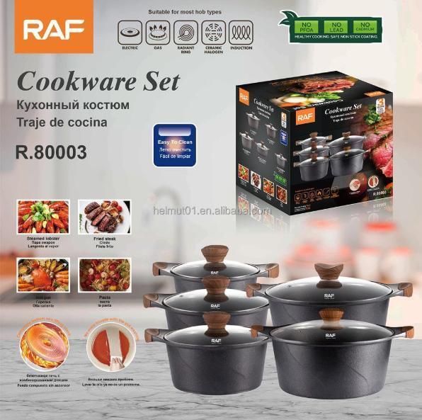 Набір каструль 5 в 1 Cookware Set R-80003 2054974 фото