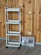 Етажерка на колесах 4 полиці біла підлогова Storage rack AND906 2053421 фото 1