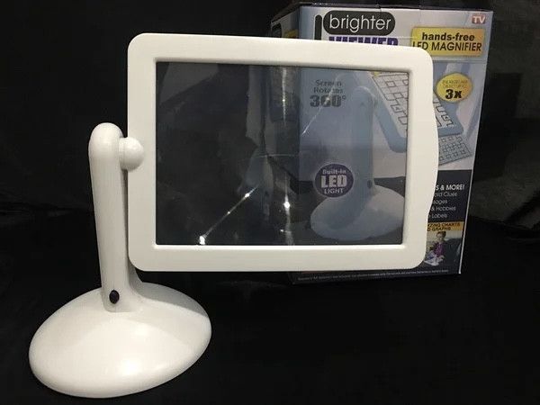 Універсальна настільна лупа з LED підсвічуванням - Brighter Viewer Hands 21910183 фото
