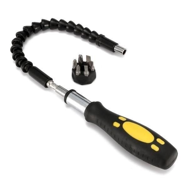 Подовжувач гнучкий для викрутки та дриля Snake Bit 30см чорний 205412501 фото