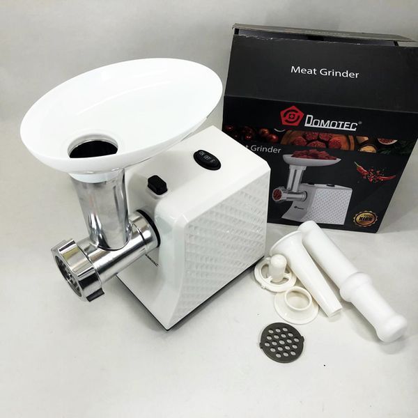 М'ясорубка електрична domotec r3391 2000w, компактна м'ясорубка для дому, м'ясорубка 3 в 1 2019326 фото