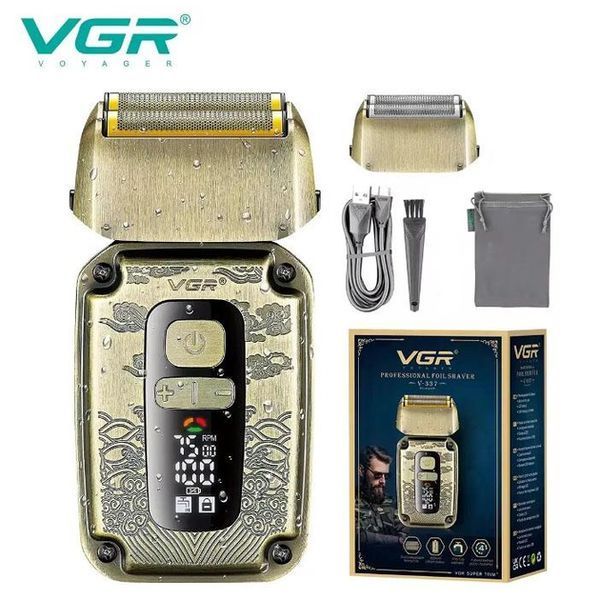 Електробритва для чоловіків VGR V-337 акумуляторна 5W Gold sp9569 фото