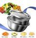 Багатофункціональний кухонний набір з нержавіючої сталі 3 в 1 Metal Basket Cutter G7041 фото 4