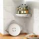 Кутова обертова полиця для ванної кімнати Multi Functional Rotational Tray G8580 фото 4