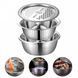 Багатофункціональний кухонний набір з нержавіючої сталі 3 в 1 Metal Basket Cutter G7041 фото 2