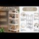 Етажерка на колесах 4 полиці біла підлогова Storage rack AND906 2053421 фото 2