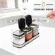 Набір контейнерів для солі, перцю, приправ та спецій Cooking House з кришками та ложками &ndash; 3 шт G9741 фото 4
