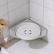 Кутова обертова полиця для ванної кімнати Multi Functional Rotational Tray G8580 фото 3