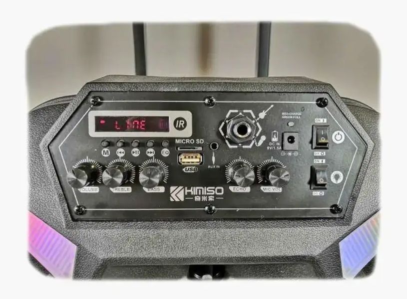 Колонка портативна акустична KIMISO QS-1203 BT (12" BASS) | Bluetooth колонка | Колонка для музики 2128665 фото
