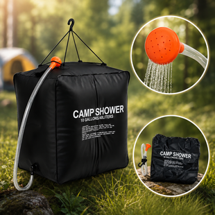 Похідний переносний душ для кемпінгу, туристів, дачників Camp Shower 40л G520 фото