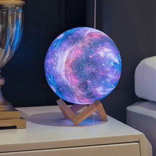 Нічний лампа сенсорний 3D космос Moon-light 205669968 фото