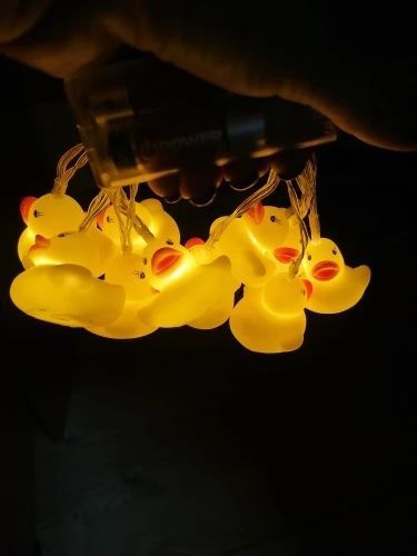 Гірлянда світлодіодна для дитячої кімнати DUCK 1.5 м Гірлянда із 10 пластикових міні-каченят 2127854 фото