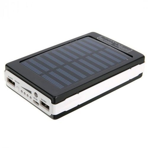 Портативна зарядка Power Bank Metal Led Solar 20000 mah Сонячна панель + Ліхтар sp4531 фото