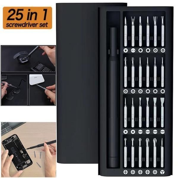 Набір викруток 25 в 1 магнітні Біти Phillips Torx Hex Precision DIY розбірний мінікейс VEN15410C фото