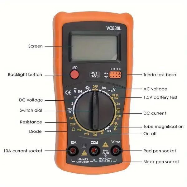 Набір для паяння в чохлі з мультиметром Soldering kit G9769 фото