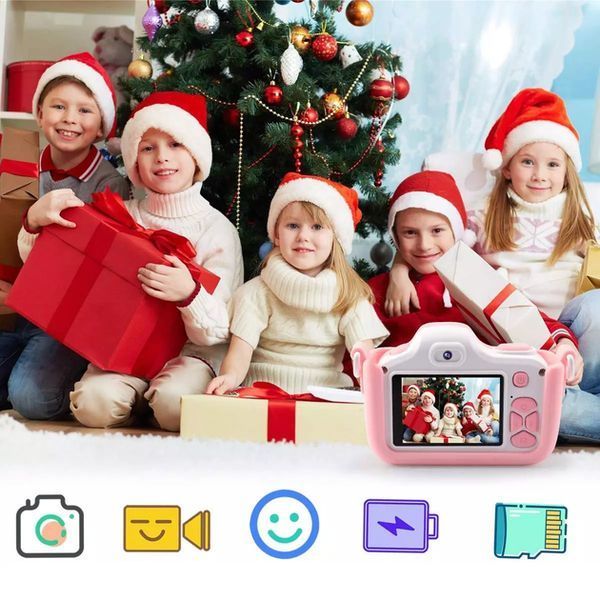 Дитячий цифровий фотоапарат Smart Kids Kitty з 2" екраном 20Мп у силіконовому чохлі "Кішечка" із вбудованими іграми VEN666 фото