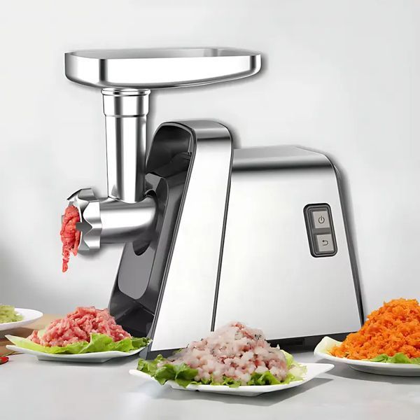 М'ясорубка електрична Rainberg RB-2271 3000 Вт з насадкою для томатів та шинкою RB-2217 фото