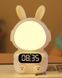Дитячий годинник із будильником Кролик Rabbit clock with LIGHT WHITE 2127637 фото 3