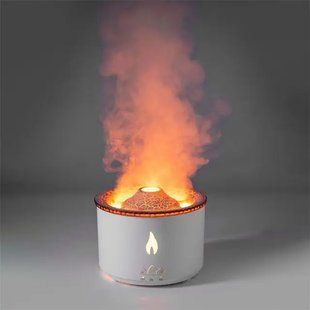 Ароматичний дифузор Volcano Fire Flame, аромотерапія, зволожувач повітря, 2 кольори пульт Jellyfish Mist Flame Volcano Home Appliance Life Store 237EL19V фото
