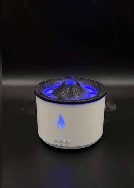 Ароматичний дифузор Volcano Fire Flame, аромотерапія, зволожувач повітря, 2 кольори пульт Jellyfish Mist Flame Volcano Home Appliance Life Store 237EL19V фото