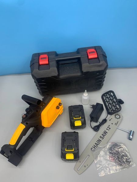 Акумуляторна ланцюгова пила 12 inch Electric SAW YELLOW 1600Вт 21V Li-Ion 7904 2127904 фото
