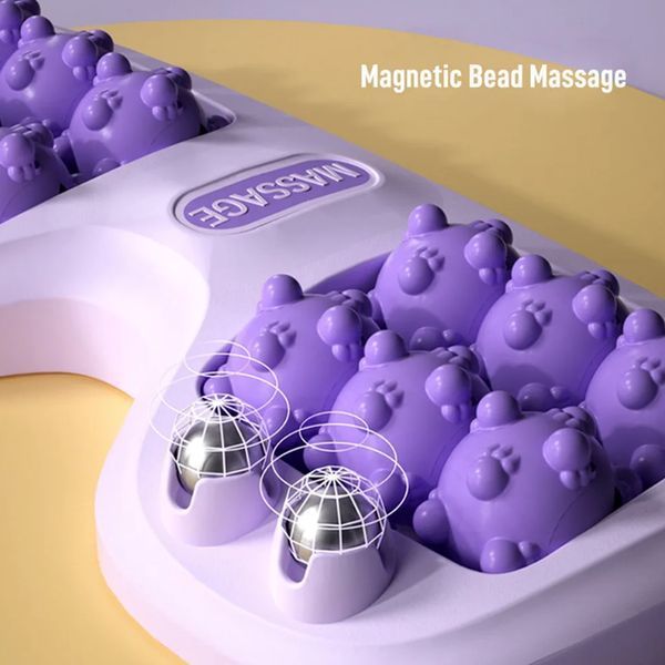 Портативний масажер для ніг Cat Claw Style Foot Massager з 12 роликами та 4 магнітними кульками 2053223 фото