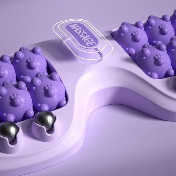 Портативний масажер для ніг Cat Claw Style Foot Massager з 12 роликами та 4 магнітними кульками 2053223 фото