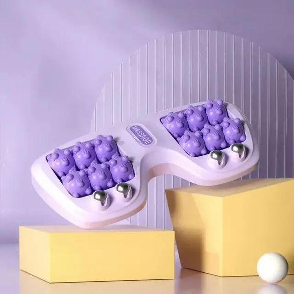 Портативний масажер для ніг Cat Claw Style Foot Massager з 12 роликами та 4 магнітними кульками 2053223 фото