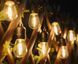 Ретро гірлянда на потужній сонячній батареї 5 м 15 лампочок Bulbs G9114 фото 3