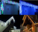 Різнокольоровий Новорічна святкова гірлянда бахрома 120 Led прозорий провід 3х0.5 м Dyd4141 фото 2