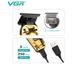 Акумуляторна машинка для стрижки VGR V-904 GOLD, 4 насадки, 2000 mAh, LED дисплей sp9567 фото 4