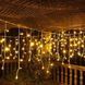 Різнокольоровий Новорічна святкова гірлянда бахрома 120 Led прозорий провід 3х0.5 м Dyd4141 фото 5