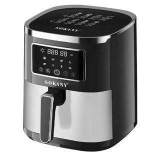 Аерофритюрниця Sokany SK 10052 1700W Аерогриль безмасляна мультипіч для приготування без олії 7 л з сенсорним керуванням SK-10052 фото