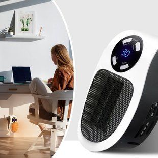 Портативний обігрівач 500W, Portable Heater з дисплеєм / Настінний електрообігрівач G9305 фото
