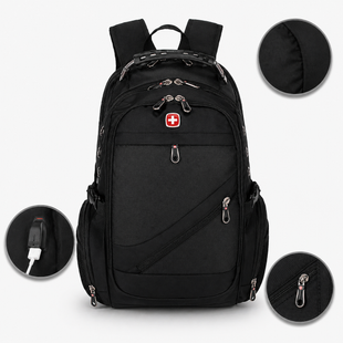 Рюкзак, швейцарський рюкзак, SwissGear 8810, туристичний рюкзак, рюкзак для ноутбука Чорний pr654330/1 фото