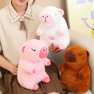 Інтерактивна дихаюча Капібара Snuggle Pulse CapyBuddy 30 см м'яка плюшева іграшка 6260151-B фото