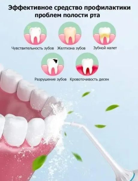 Портативний іригатор для чищення зубів, ясен та ротової порожнини Power-floss Shining Ipx7 LY-314 2052530 фото