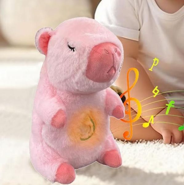 Інтерактивна дихаюча Капібара Snuggle Pulse CapyBuddy 30 см м'яка плюшева іграшка 6260151-B фото