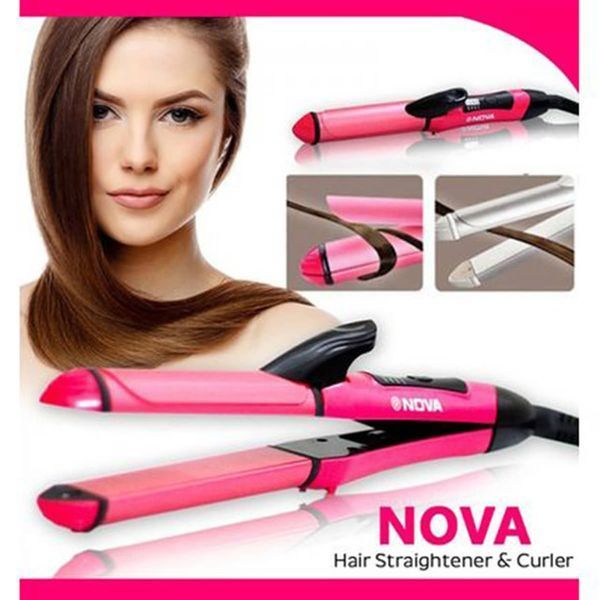 Плойка-праска для волосся Nova 2in 1 Beauty Set NHC-2009 Розпродаж 2262009 фото