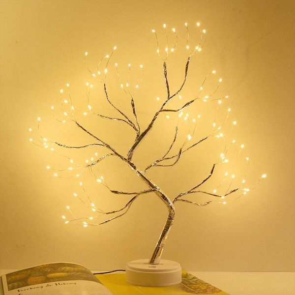 Настільний світильник DIY Auelife 108 Led дерево гірлянда Бонсай Auelife Тепле світло 2127623 фото